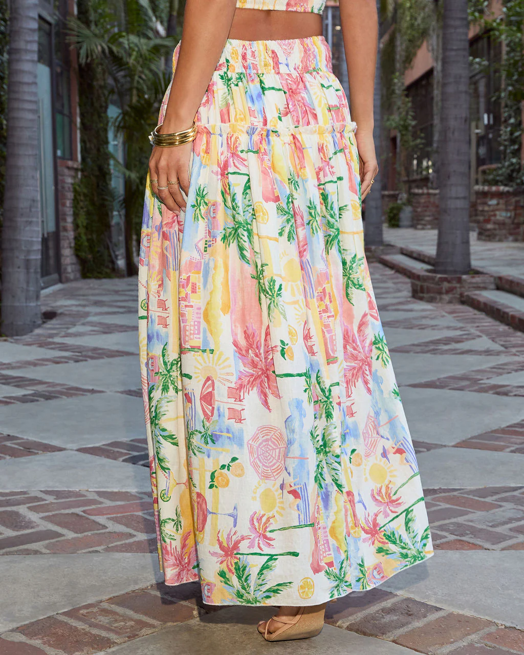Island Muse Tropical Maxi Skirt