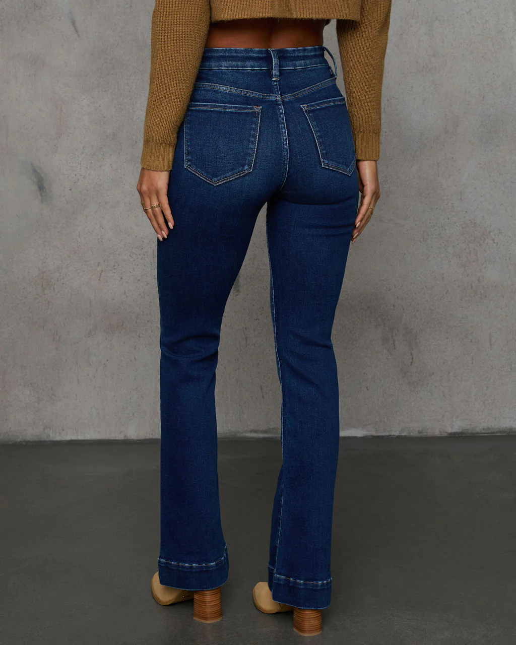 Coraline Super Stretch Mid Rise Flare Jeans
