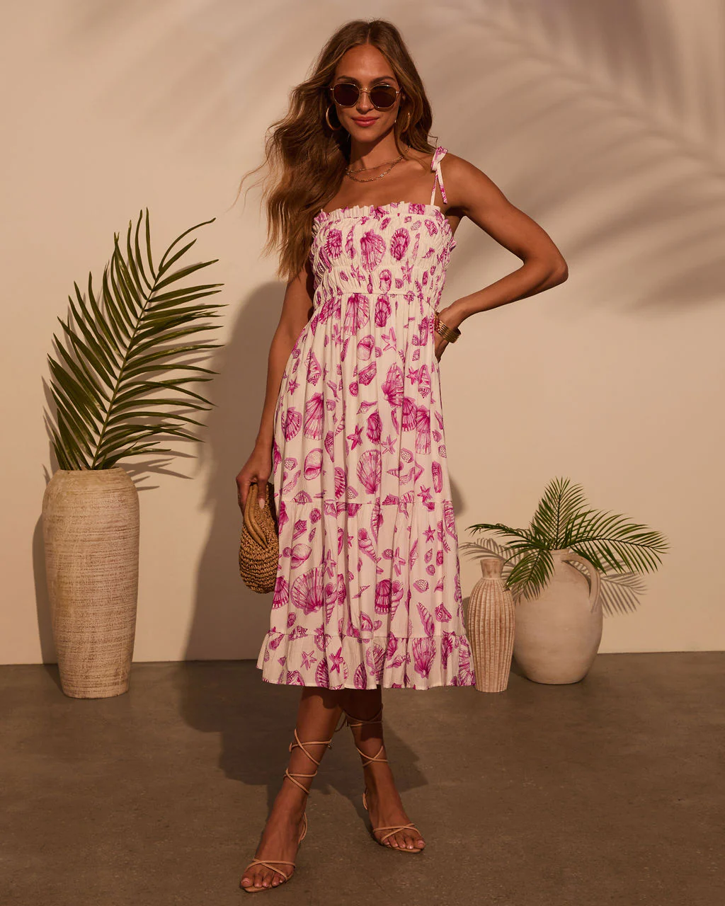 By The Shore Seashell Midi Dress