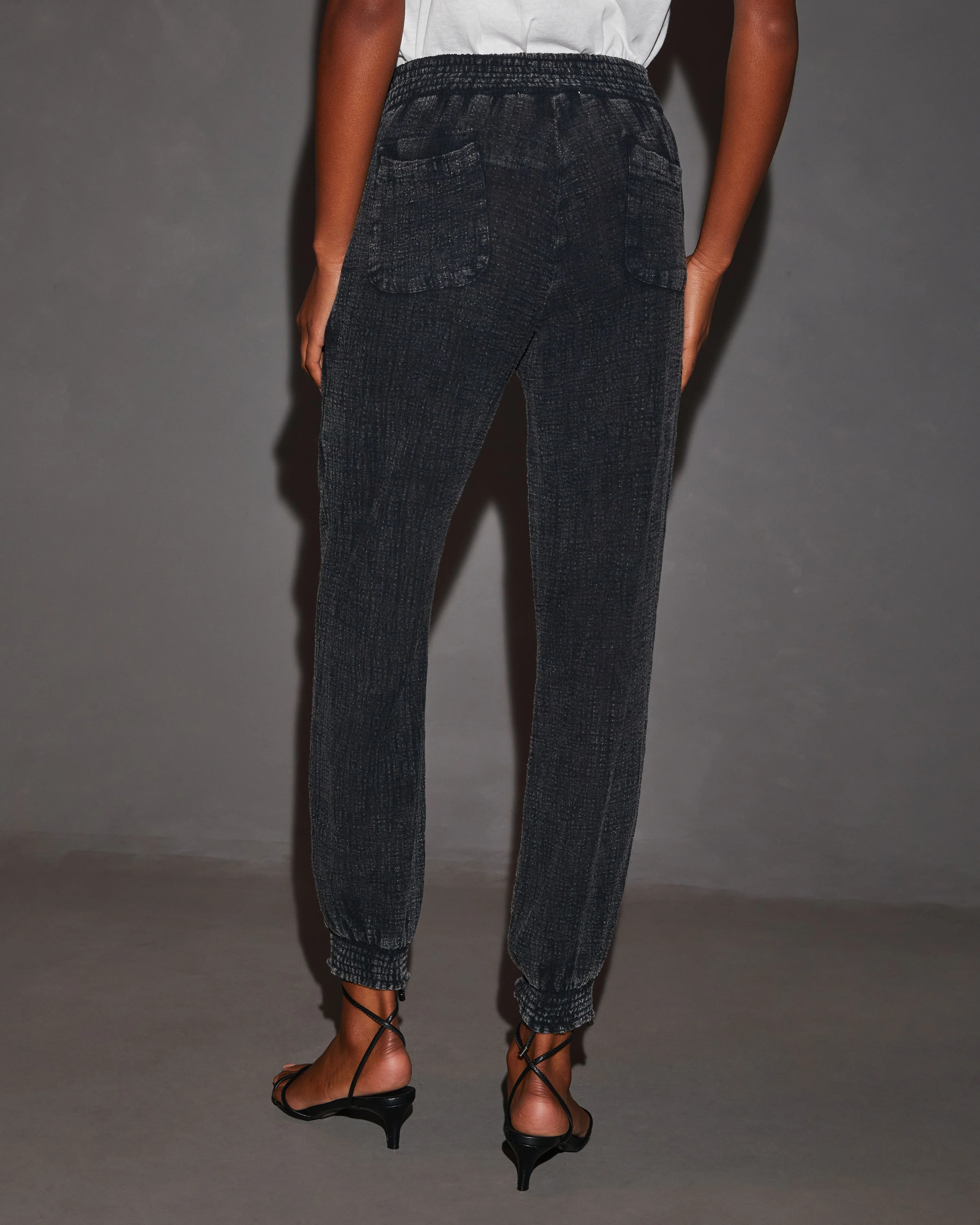 Isla Cotton Pocketed Mineral Wash Jogger Pants