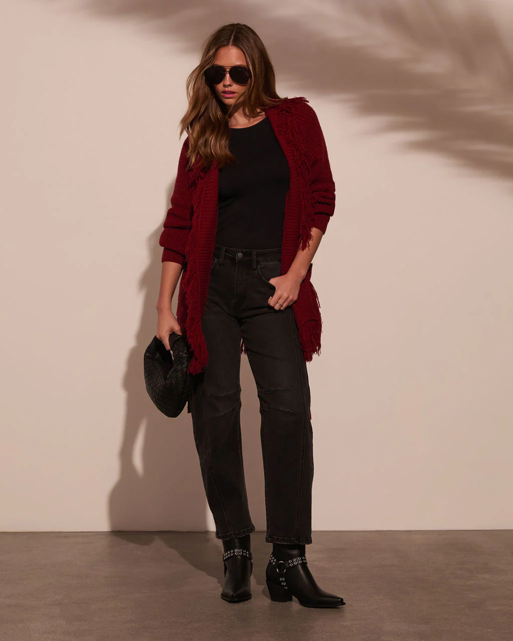 Hideaway With Me Fringe Waist Tie Cardigan