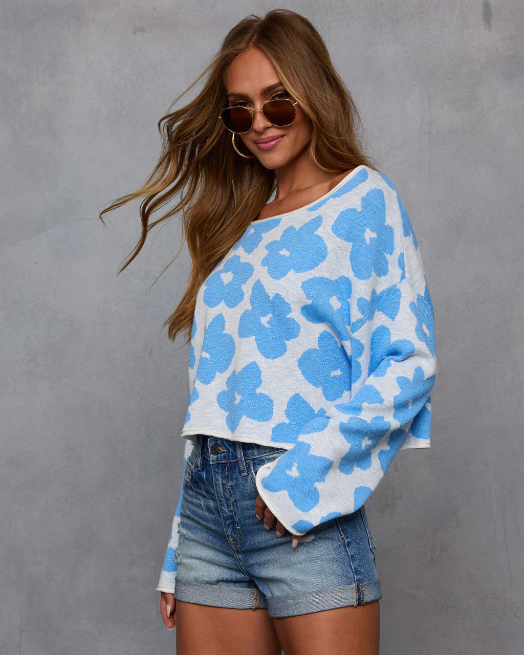 Dreaming Of Daisies Knit Sweater