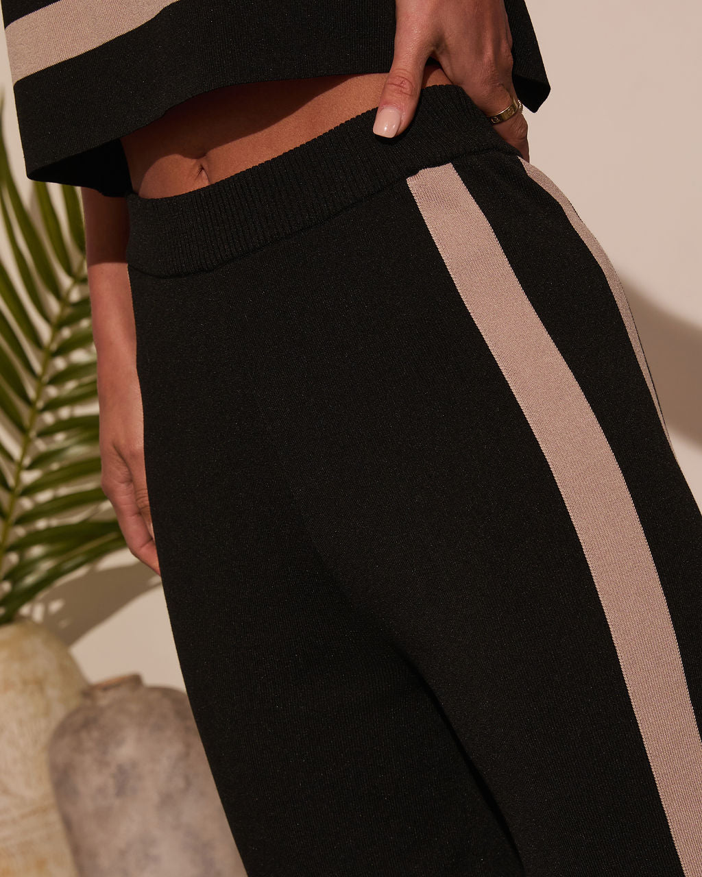 Cool Again Contrast Trim Pants