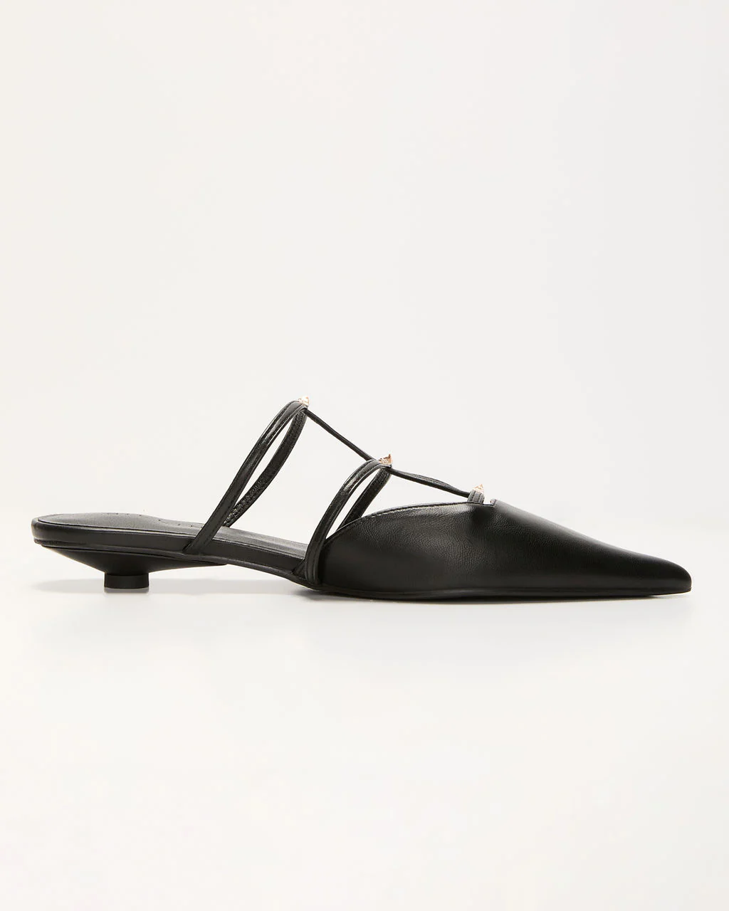 Corie Caged Leather Stud Flats