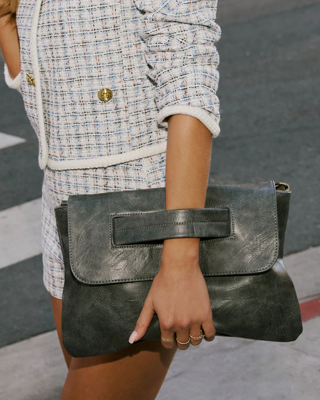 Come With Me Foldover Clutch