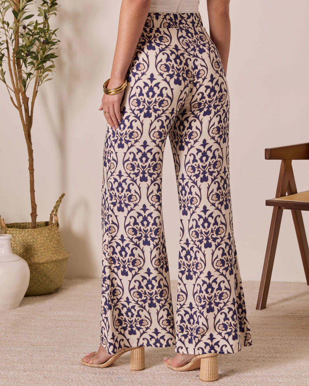 French Kissed Abstract Print Pants