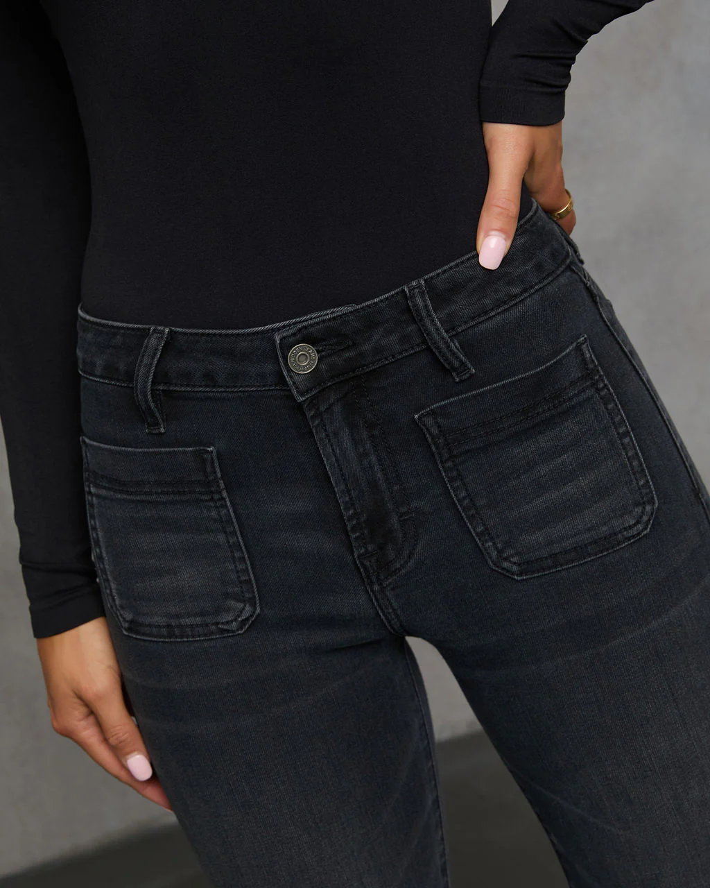 Delano High Rise Stretch Flare Jeans
