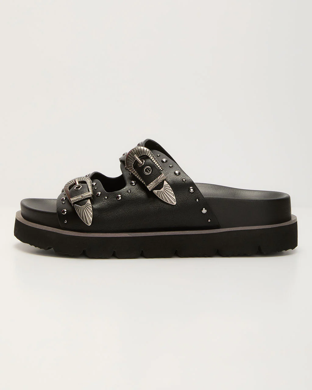 Hadyn Western Studded Buckle Sandal