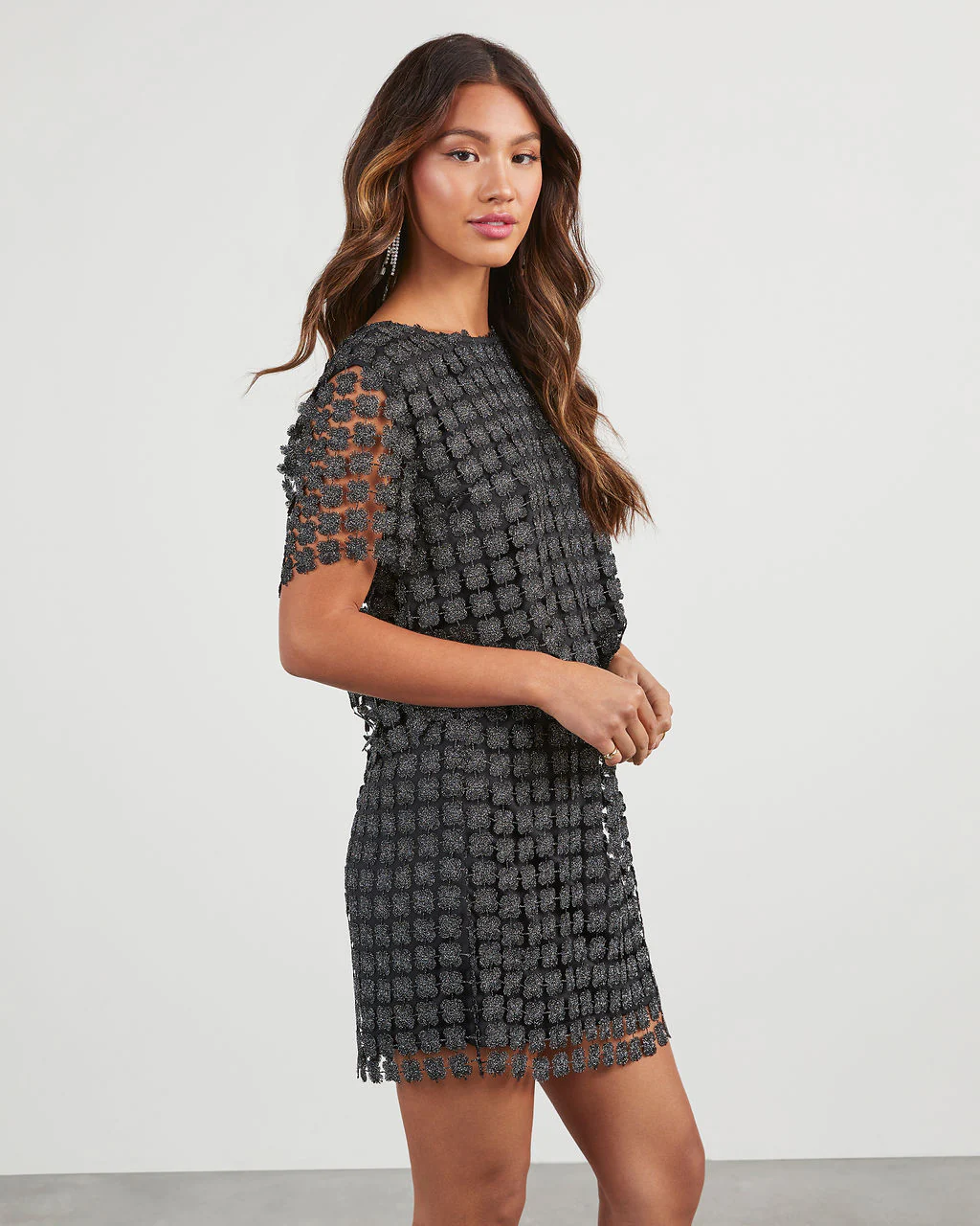 Cazzie Flower Short Sleeve Top