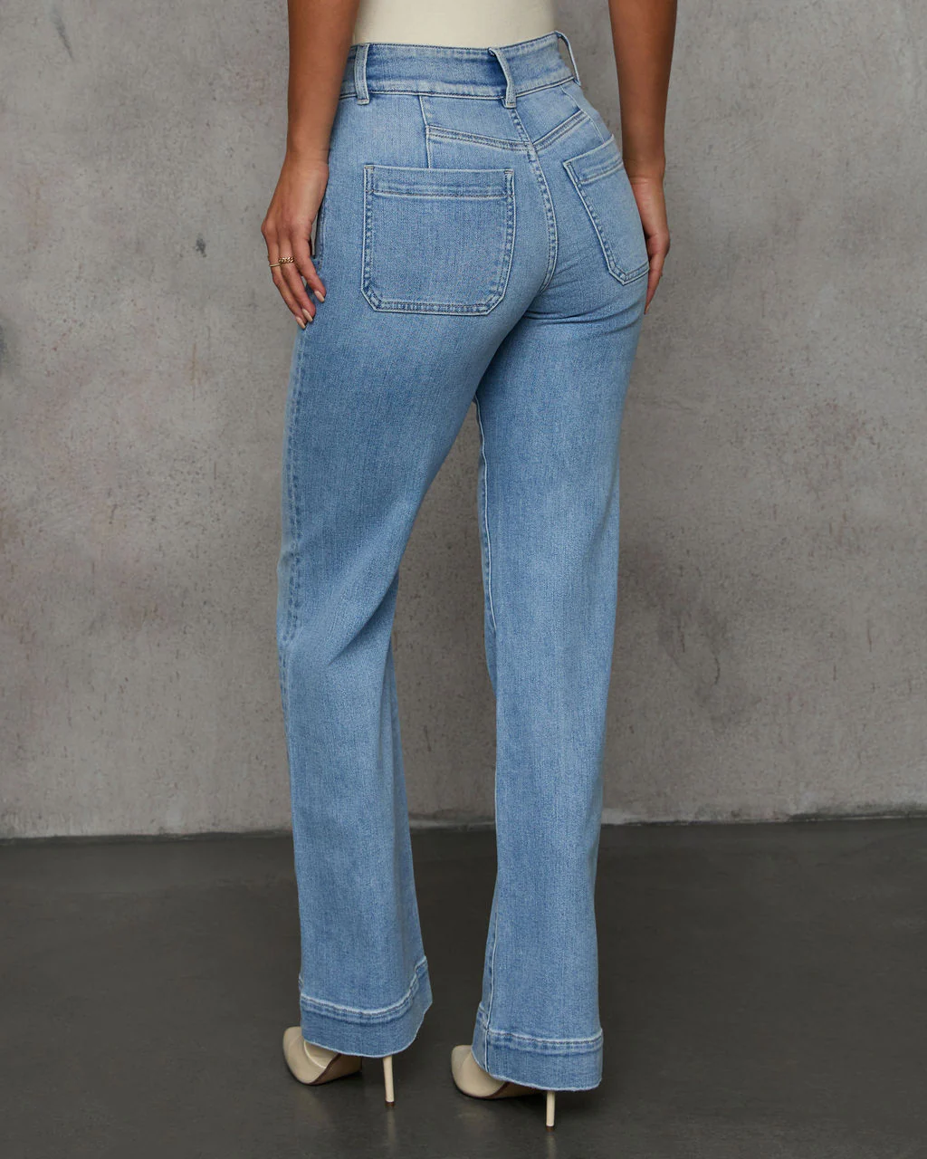 Found You Here Stretch High Rise Flare Jeans
