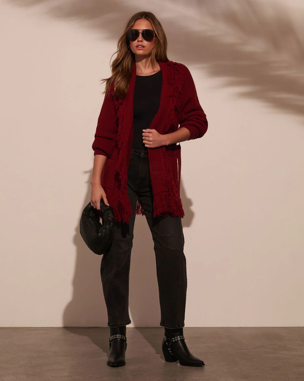 Hideaway With Me Fringe Waist Tie Cardigan