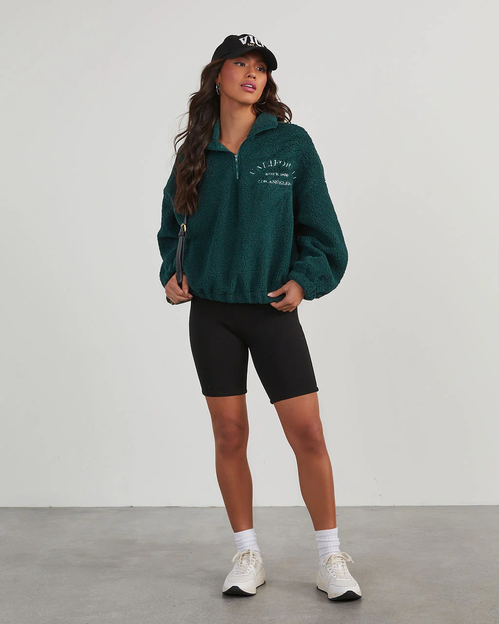 California Teddy Fleece Half Zip Jacket