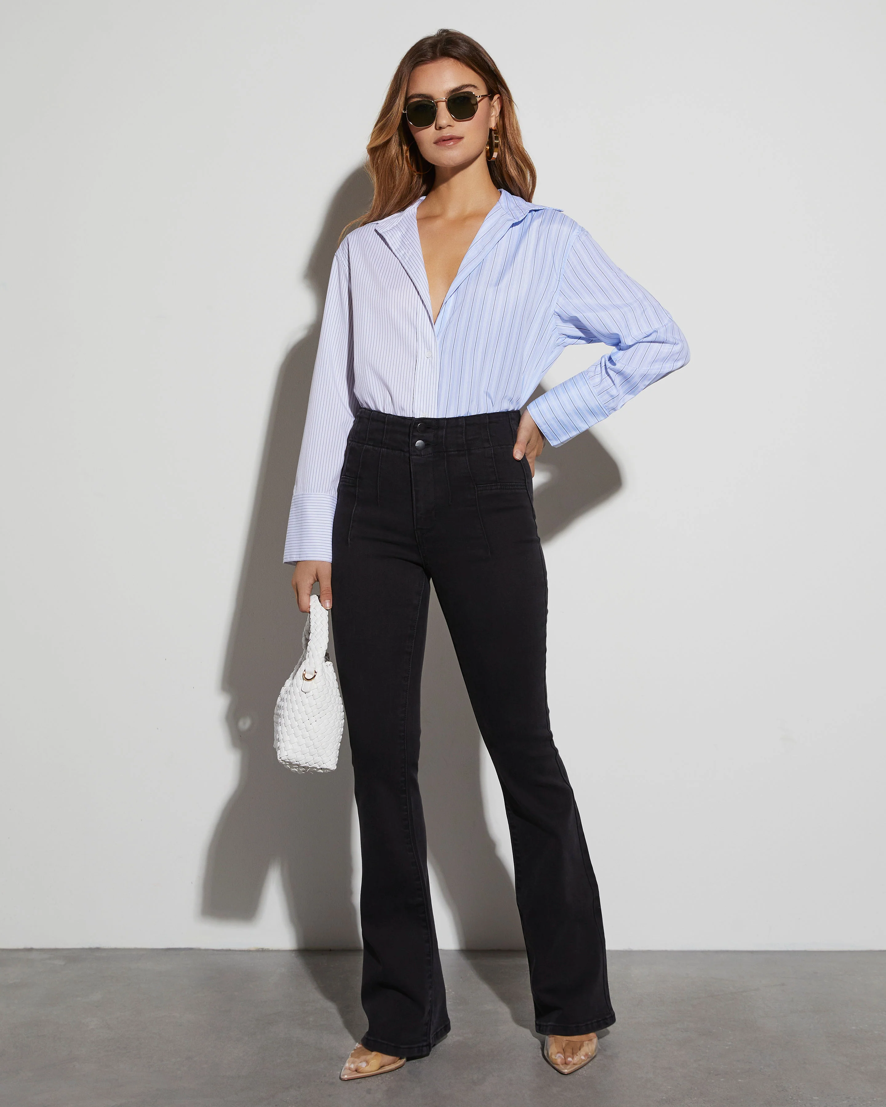 Dorian Super Stretch High Rise Flare Jeans