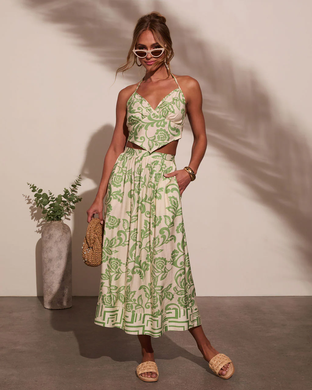 Elliah Abstract Maxi Skirt