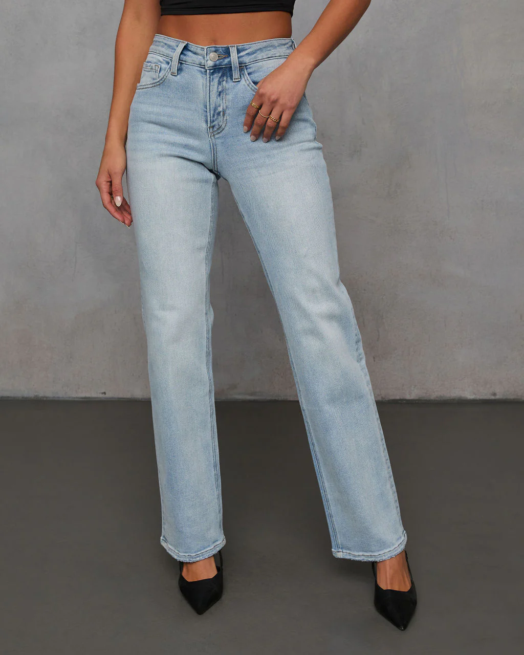 Clean Slate Super Stretch Straight Leg Jeans