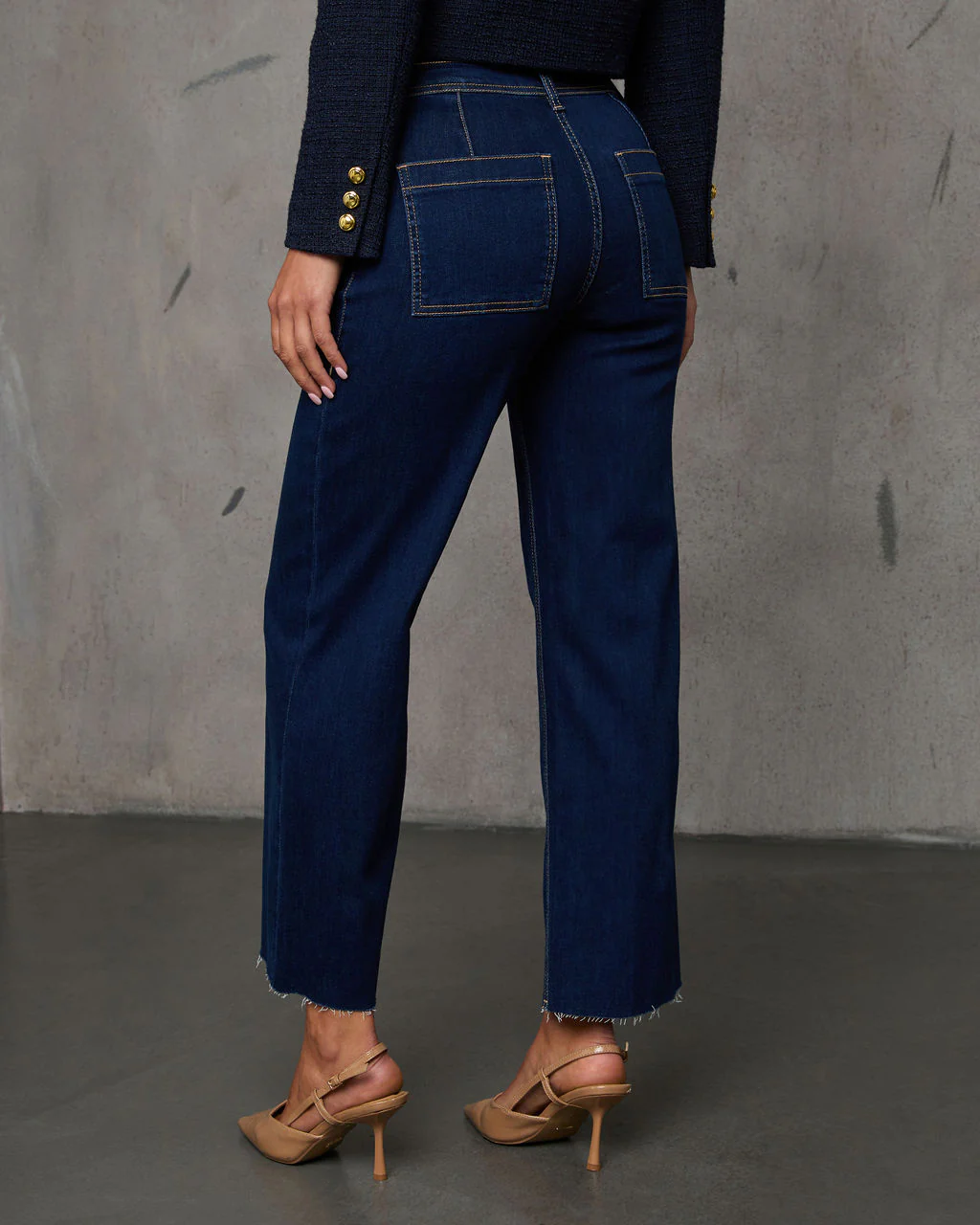 Close Encounter Super Stretch High Rise Wide Leg Denim