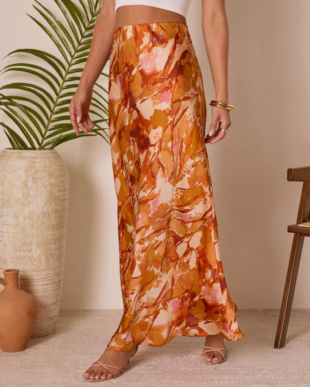 Chasing Sunsets Abstract Maxi Skirt