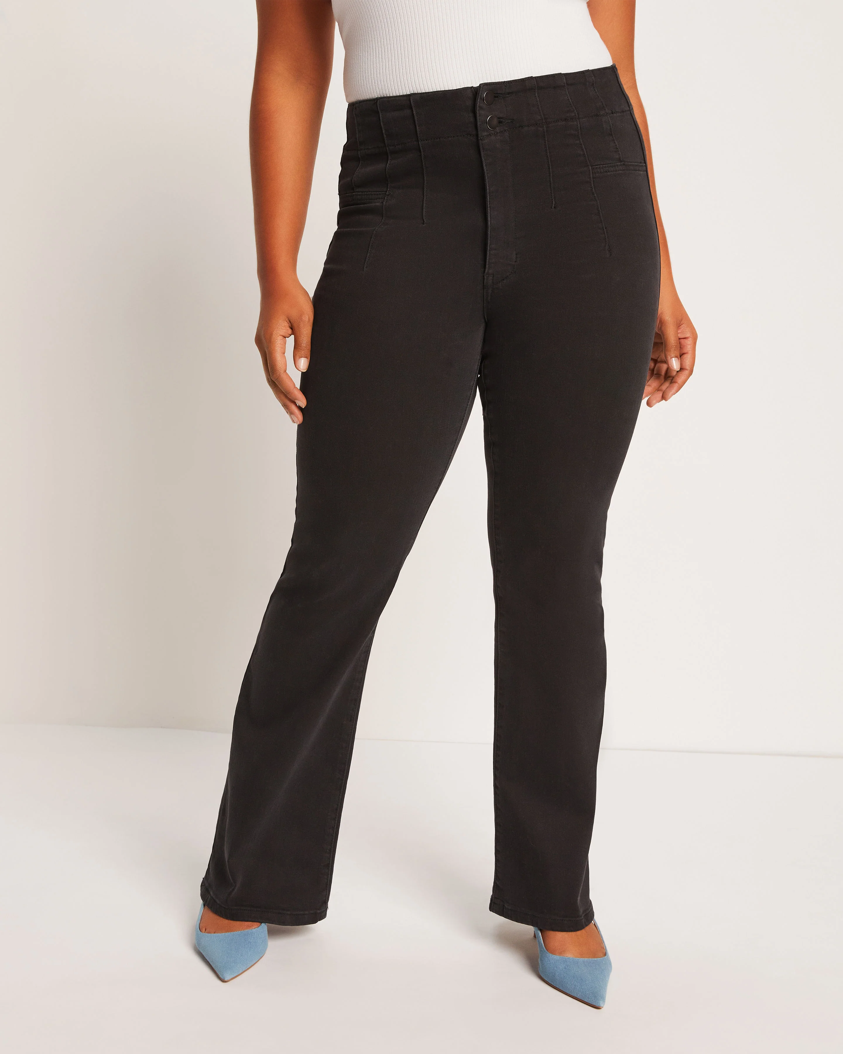 Dorian Super Stretch High Rise Flare Jeans