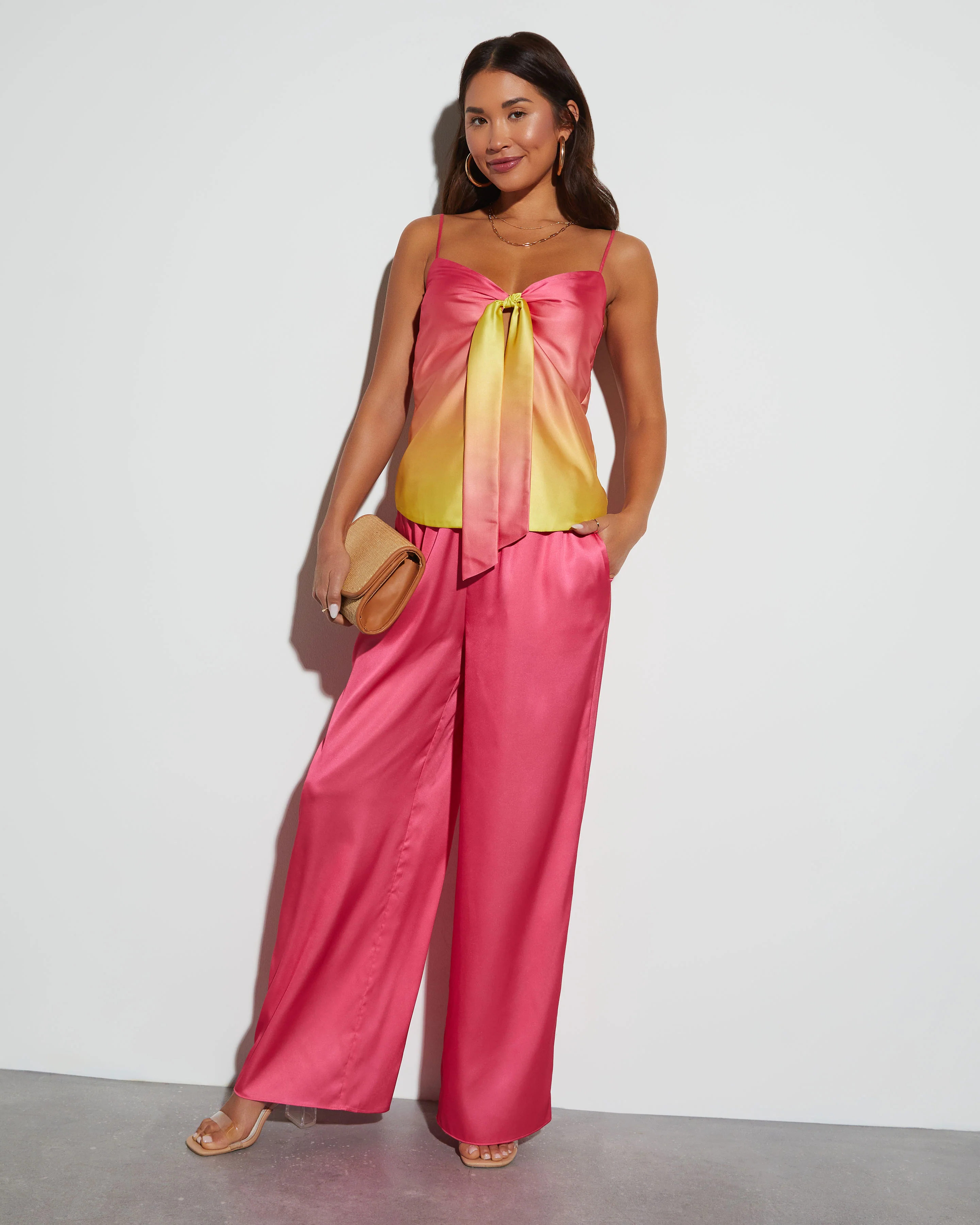 Aurelia Satin Drawstring Pants