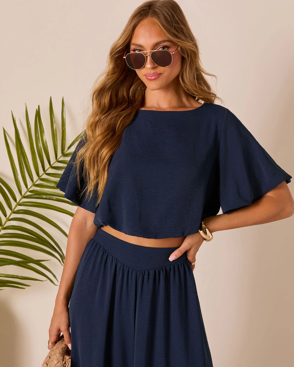 Island Sway Pleated Blouse