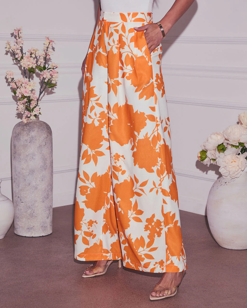 Gesibelle Wide Leg Floral Pants