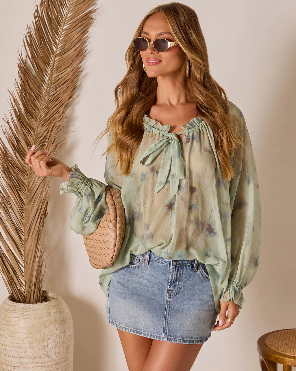 Ivanah Neck Tie Blouse