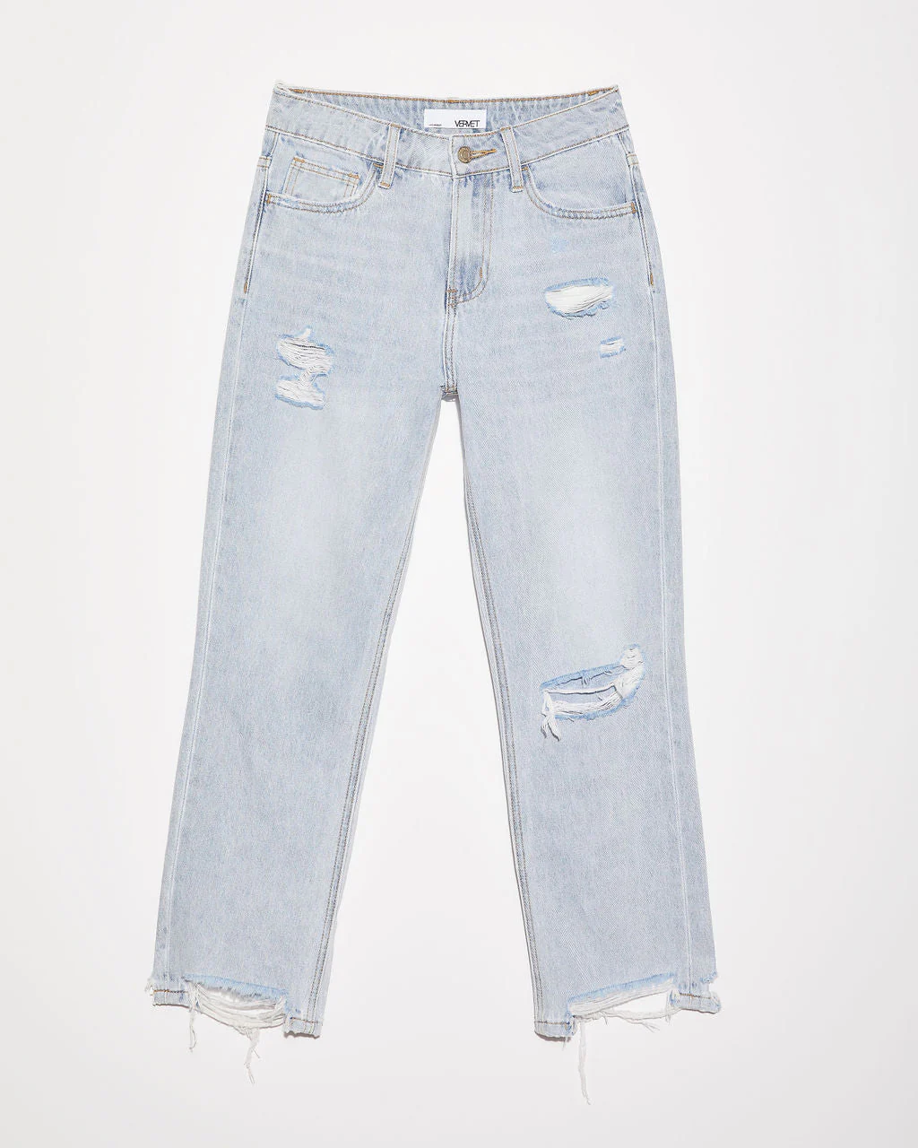 Double Dare Cropped Distressed Jeans
