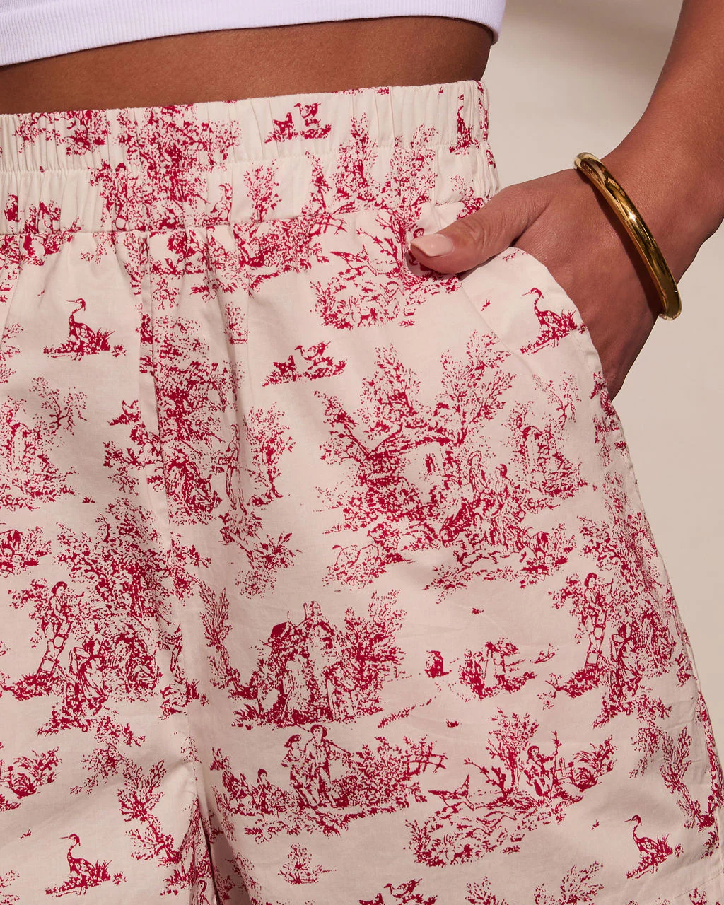 Coastal Classy Relaxed Abstract Shorts