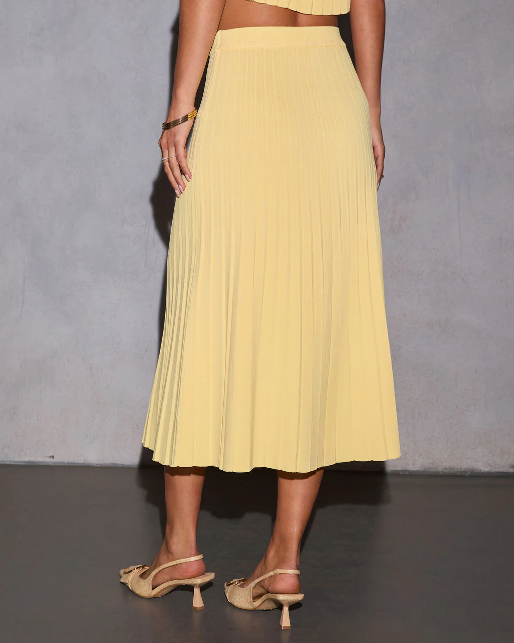 Hearts Desire Pleated Midi Skirt