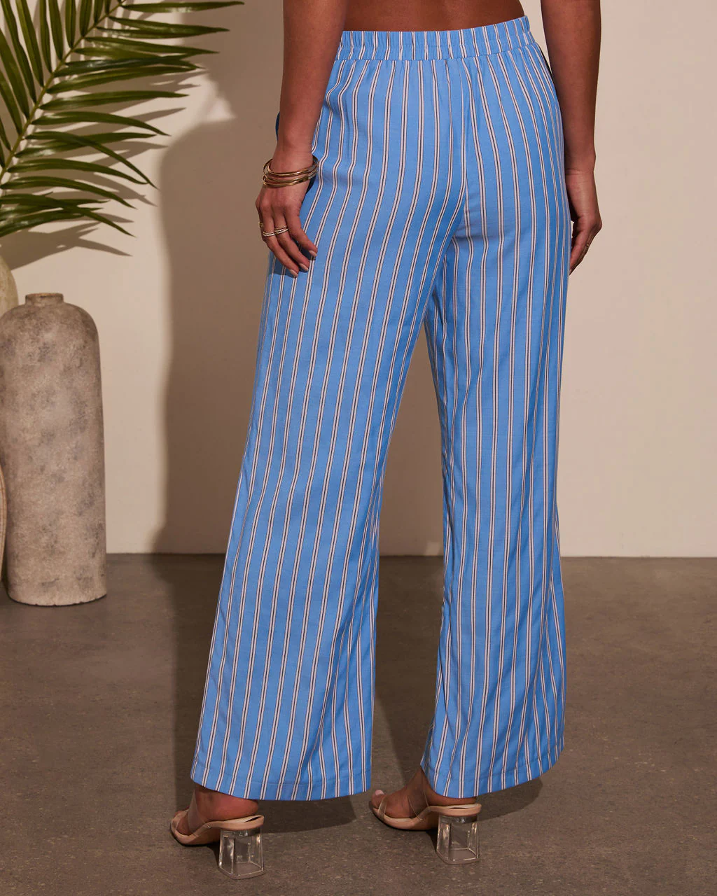 Ashton Pinstripe Wide Leg Pants