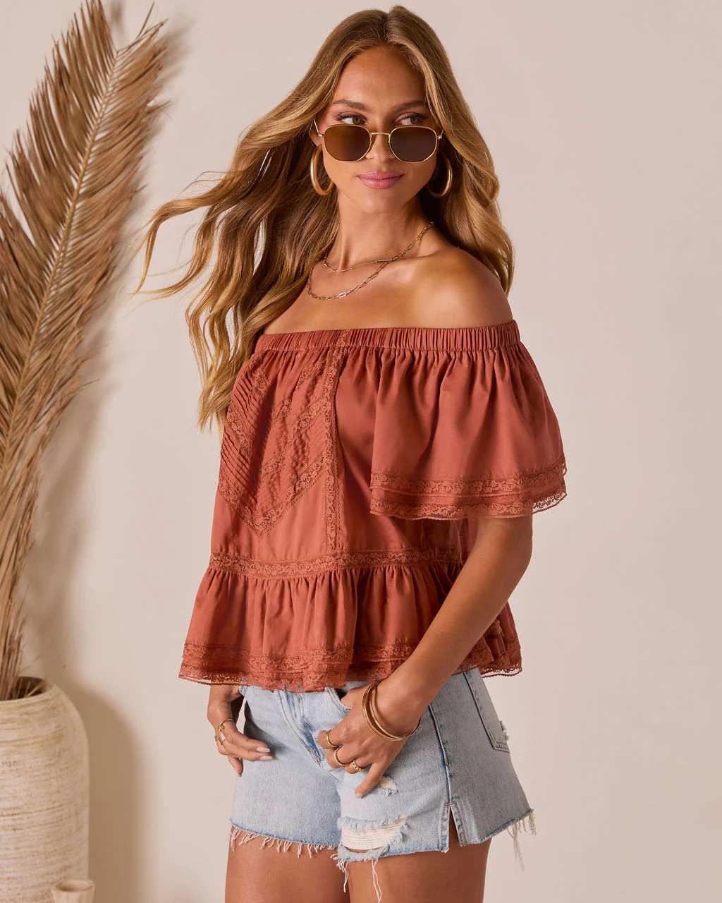 Evaline Off The Shoulder Top