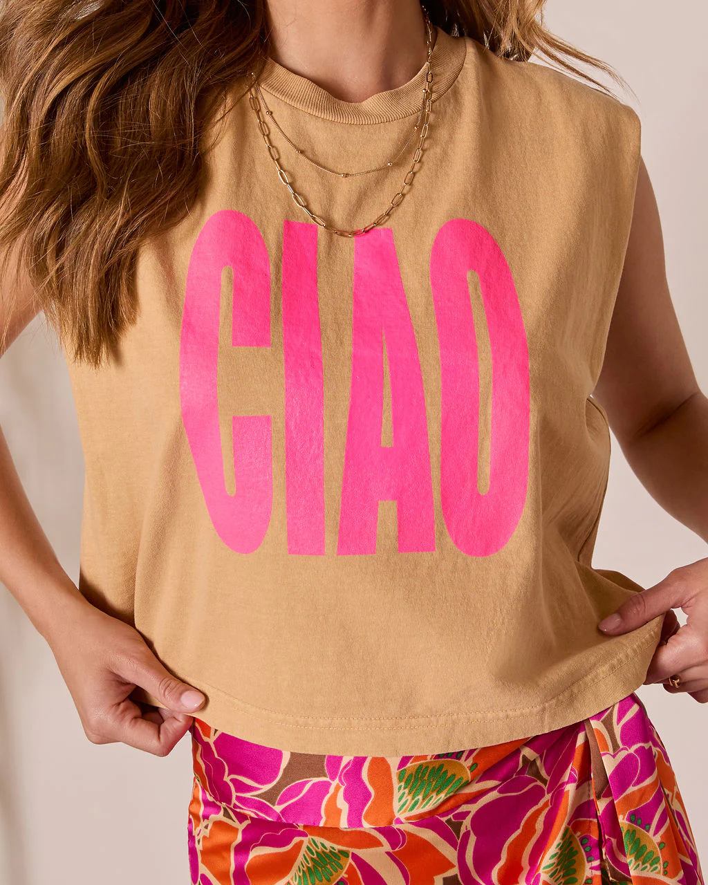 Ciao Graphic Muscle Tee