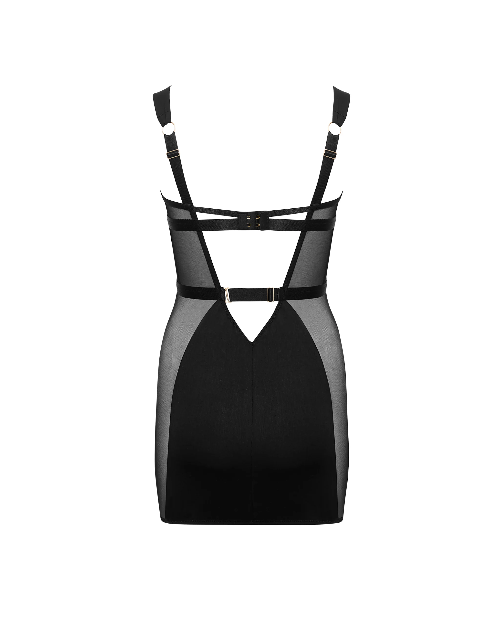 Lara Wired Short Dress Black