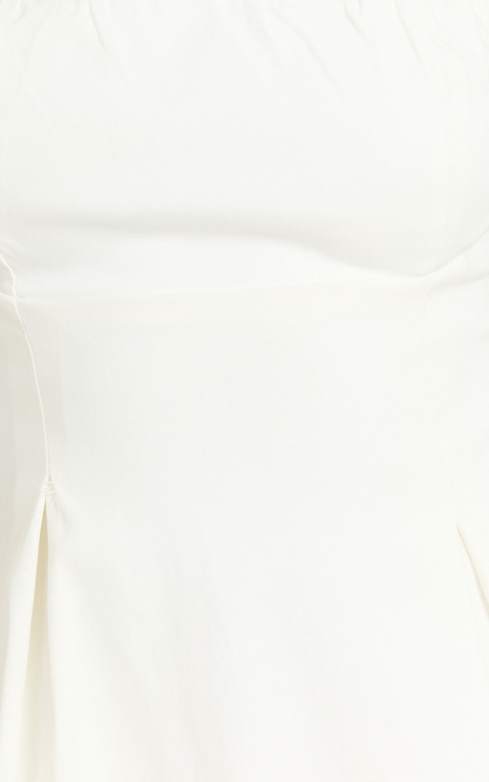 Ida Mini Dress - Wide Strap Straight Neck  Bow Back Dress in White