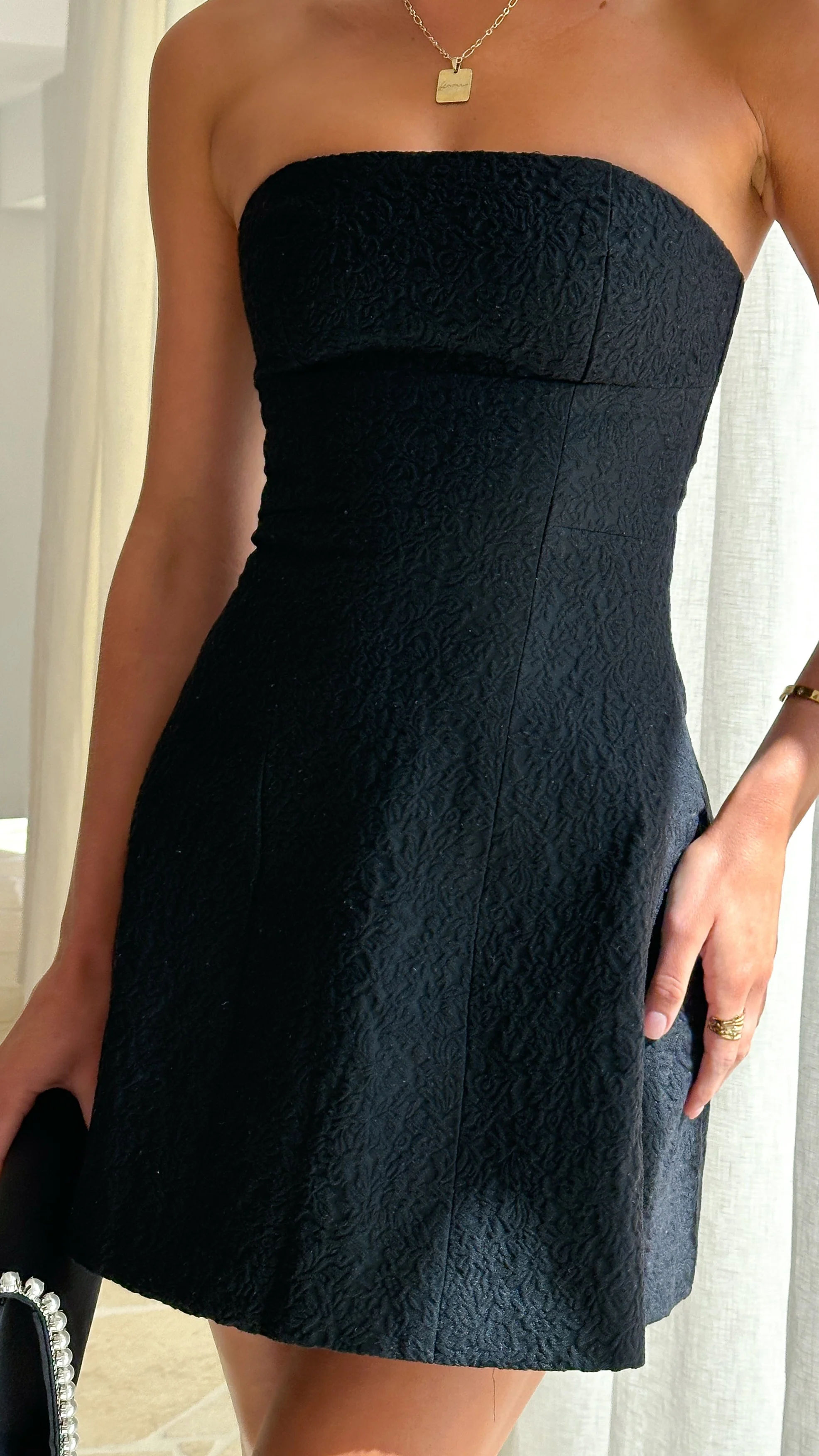 Evelyn Mini Dress - Black