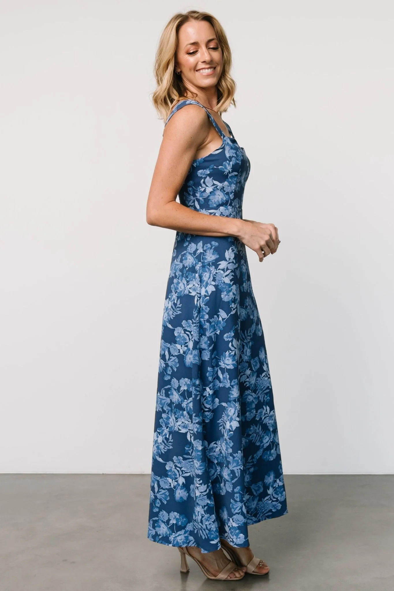 Mandy Maxi Dress | Blue Floral