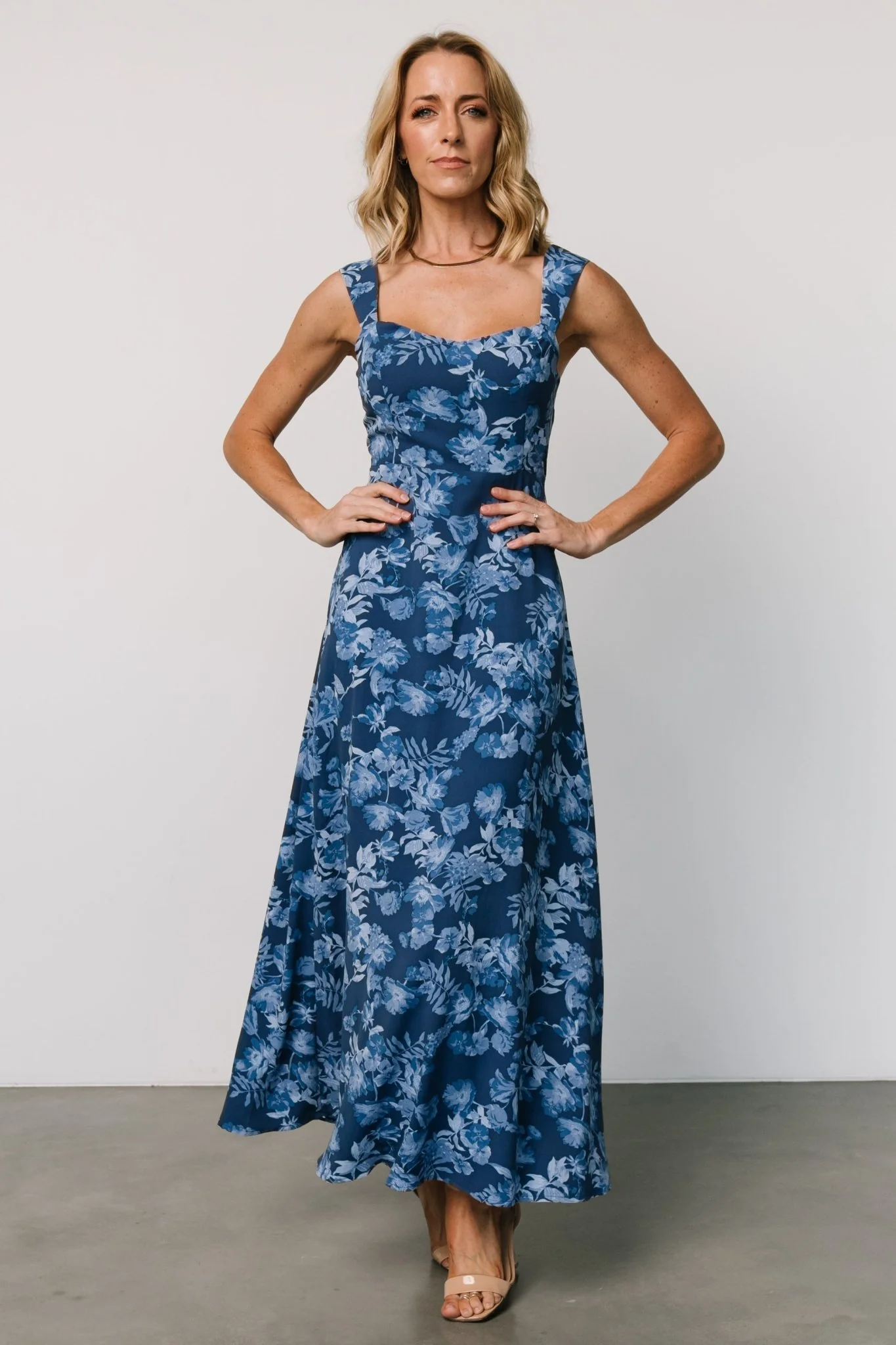 Mandy Maxi Dress | Blue Floral