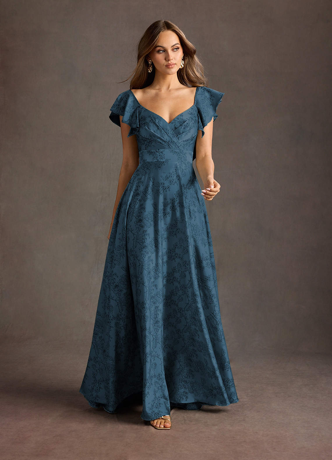 Leilani Navy Black Maxi Dress