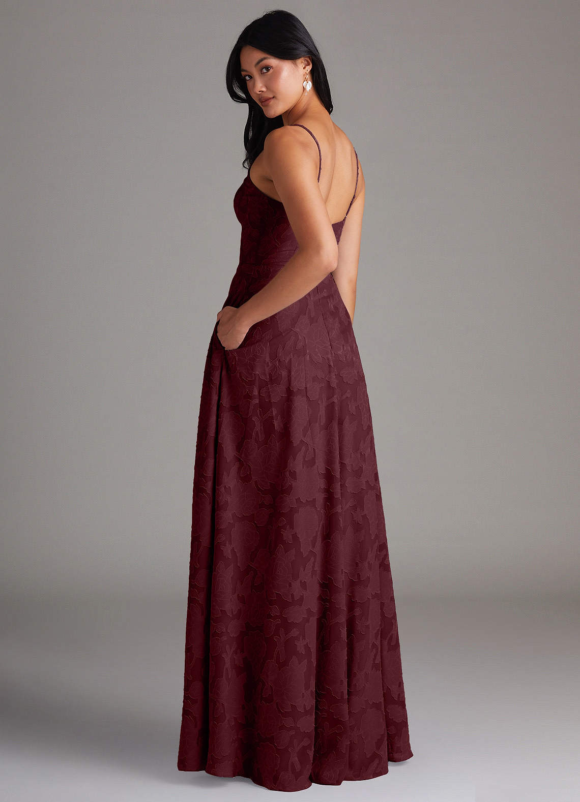 Moira Wine Maxi Dress