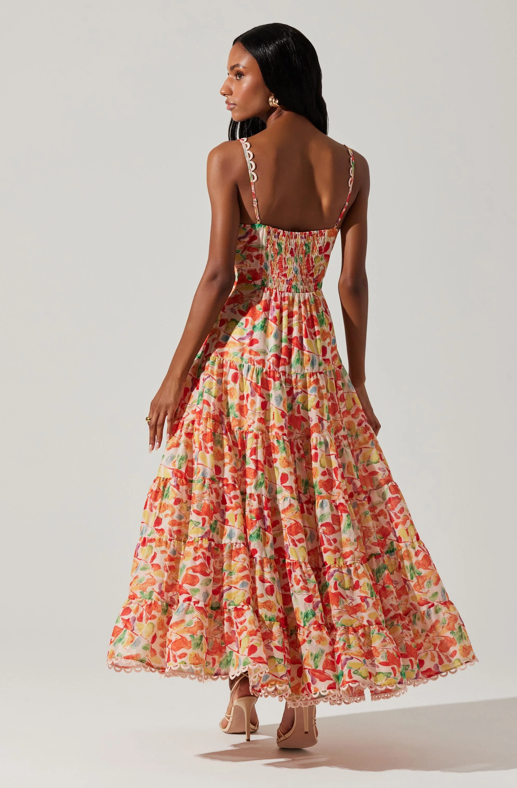 Tazia Tiered Floral Maxi Dress