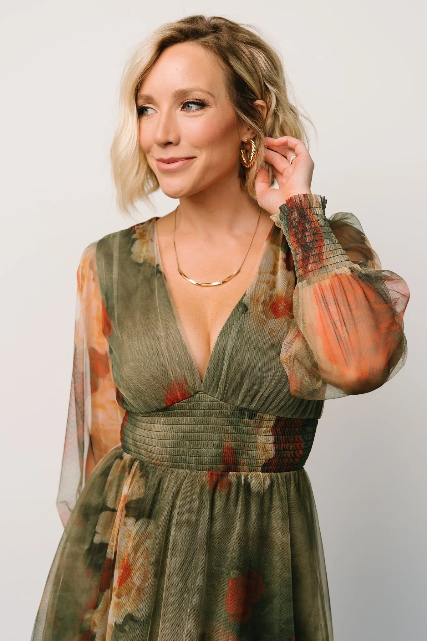 Layla Tulle Maxi Dress | Olive + Rust