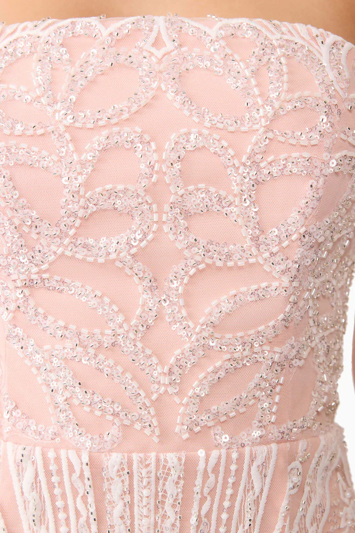 Kiki Strapless Mini Dress in Pink