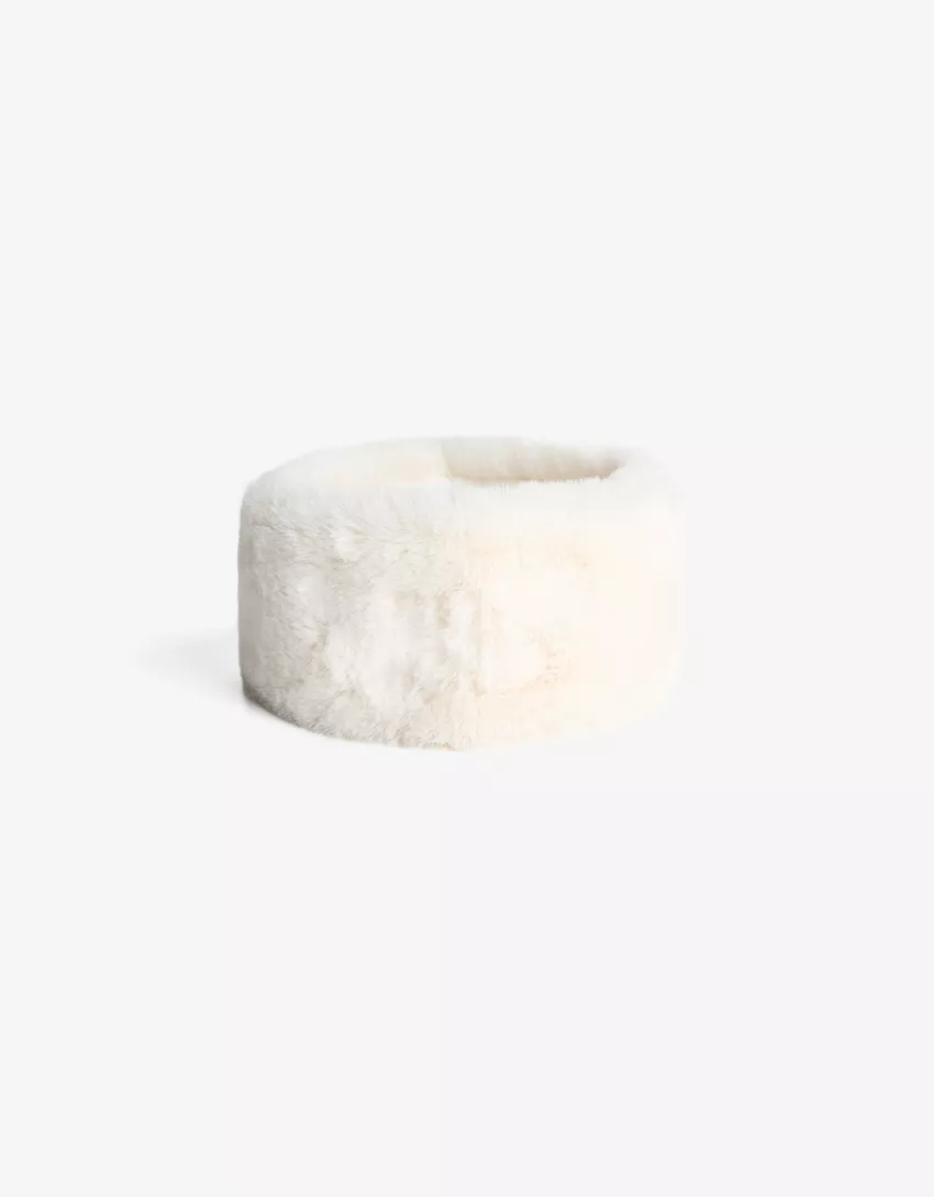 Faux fur hair band
