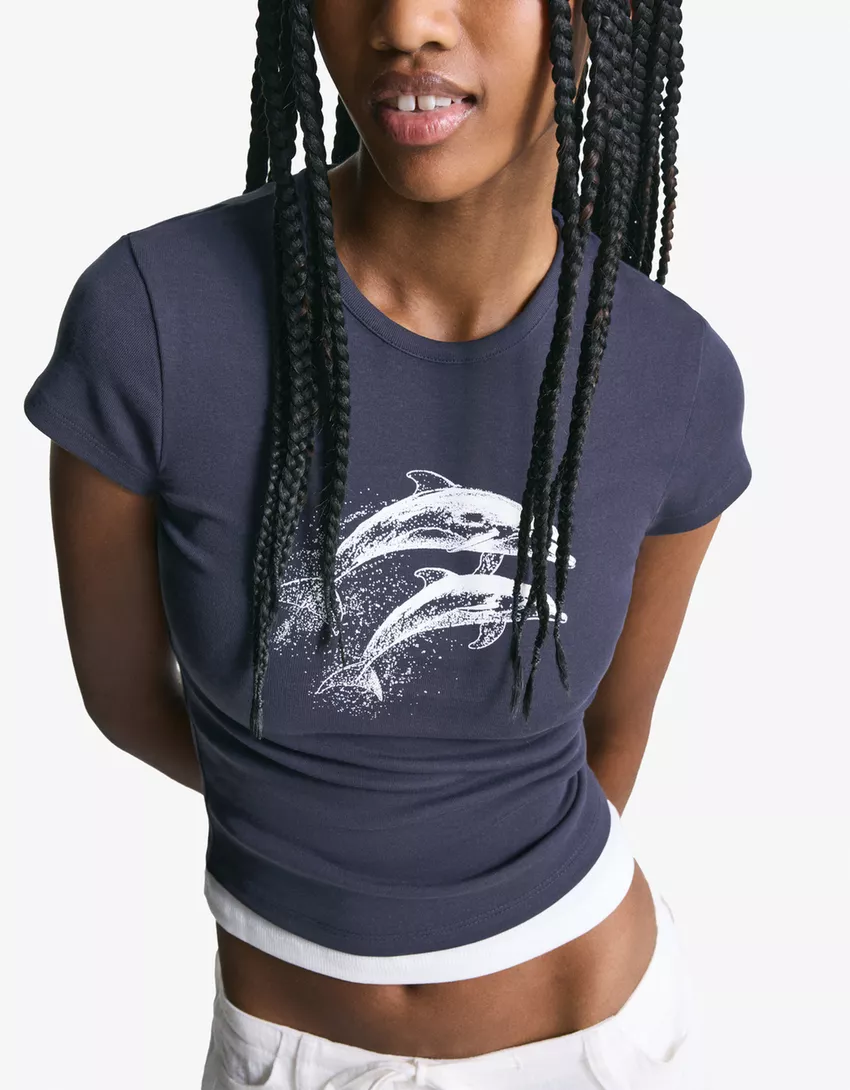 Short sleeve T-shirt with print