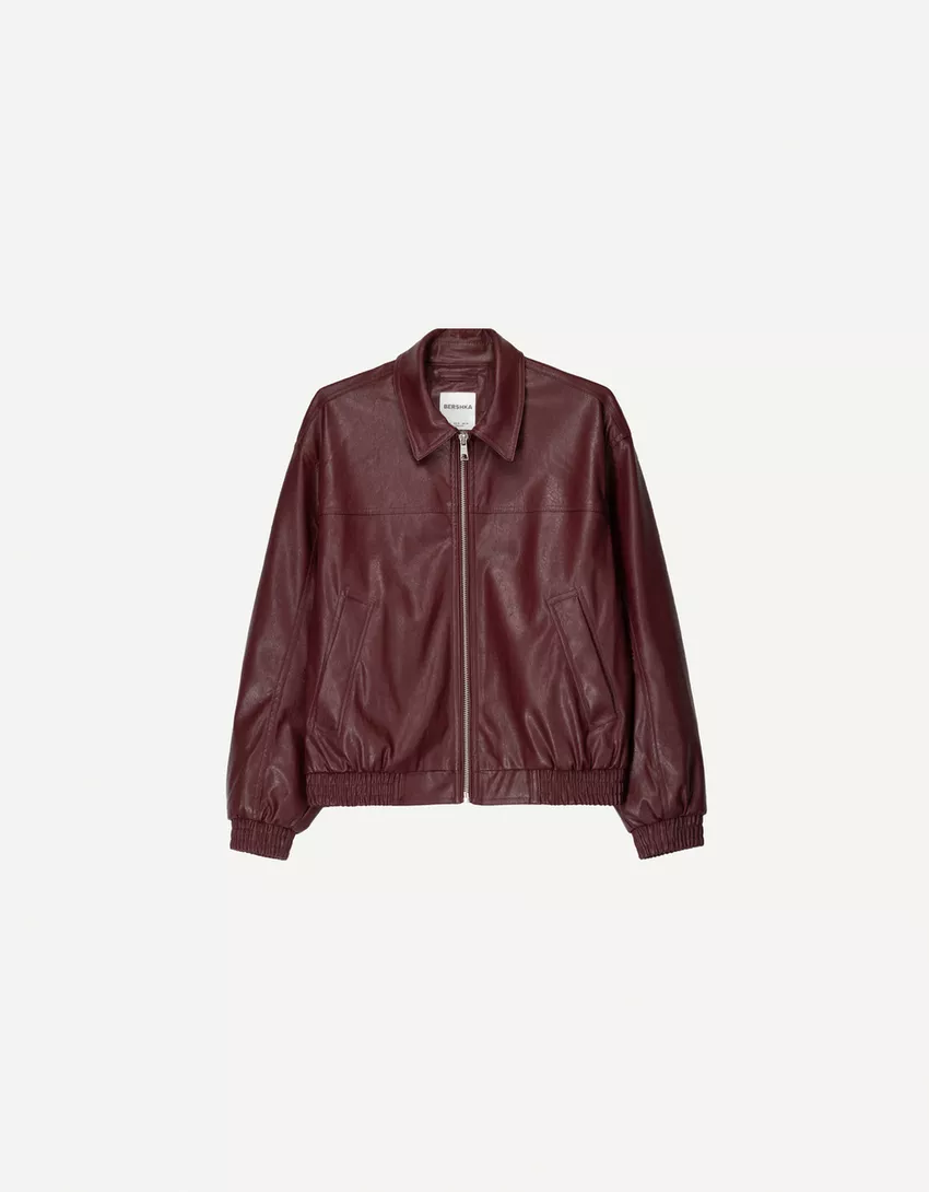 Leather effect jacket