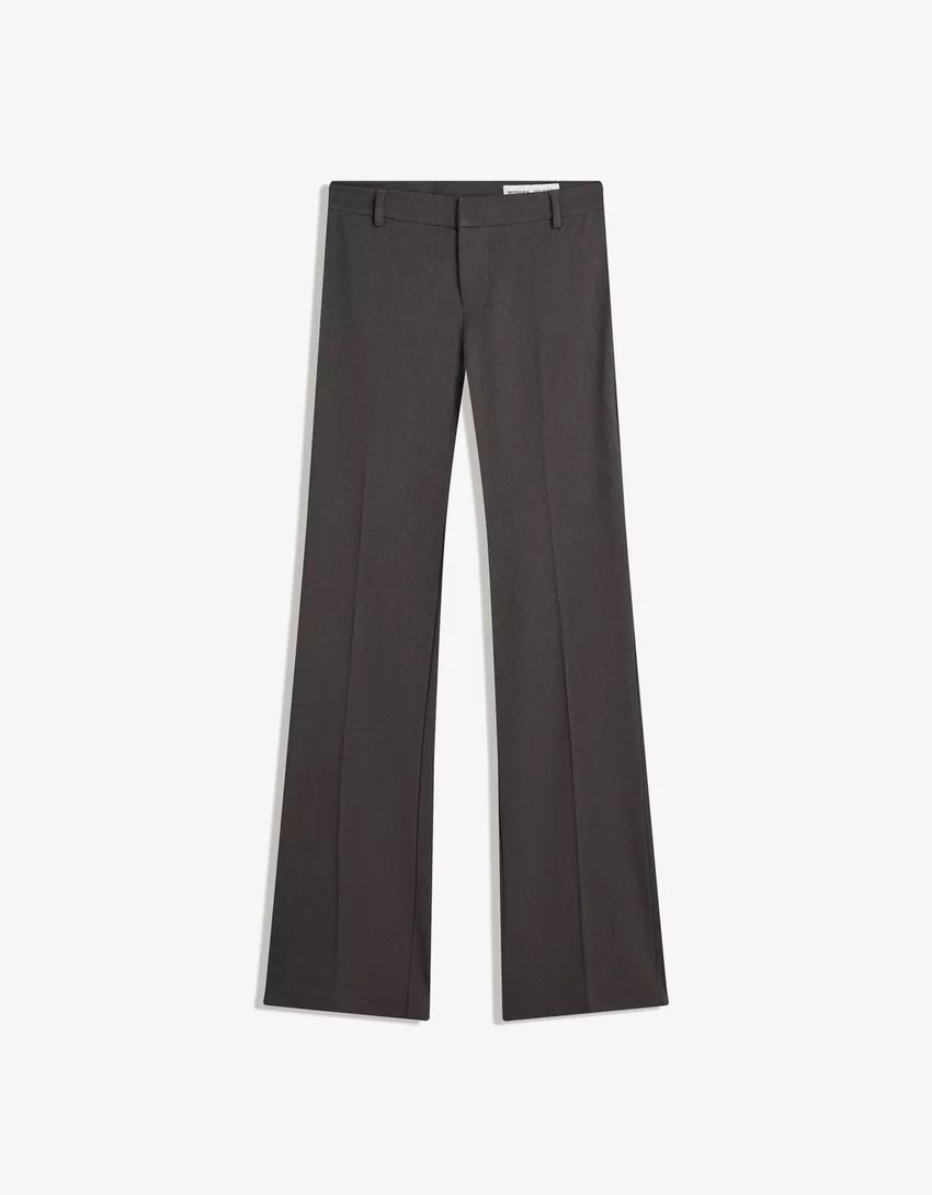 Low-rise boot-cut pants