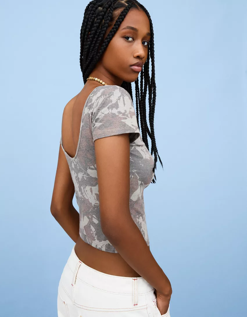 Short sleeve T-shirt with print