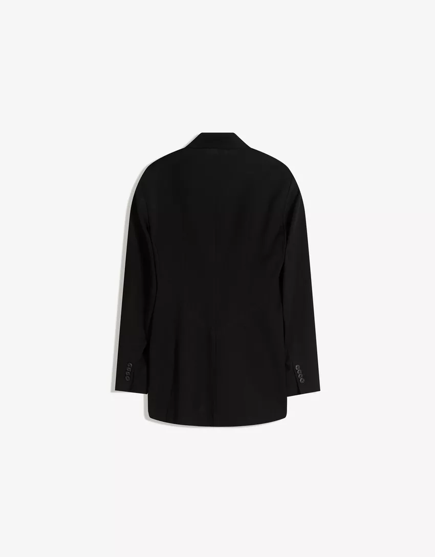 Blazer with side button