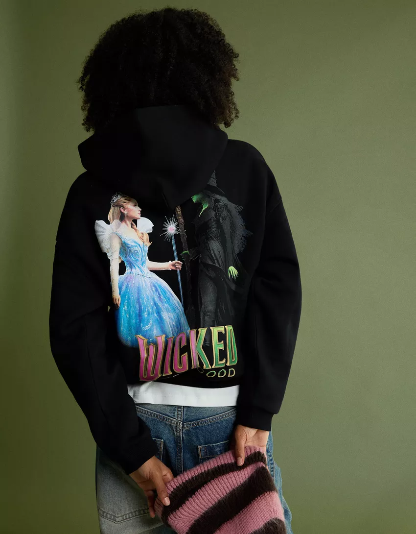 Wicked printed hood sweatshirt