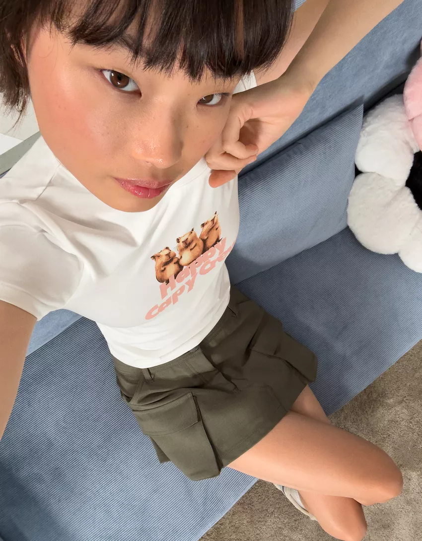 Short sleeve T-shirt with print